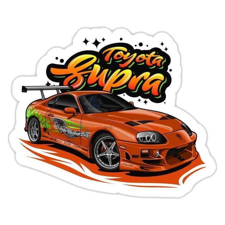 Cars stickers A3