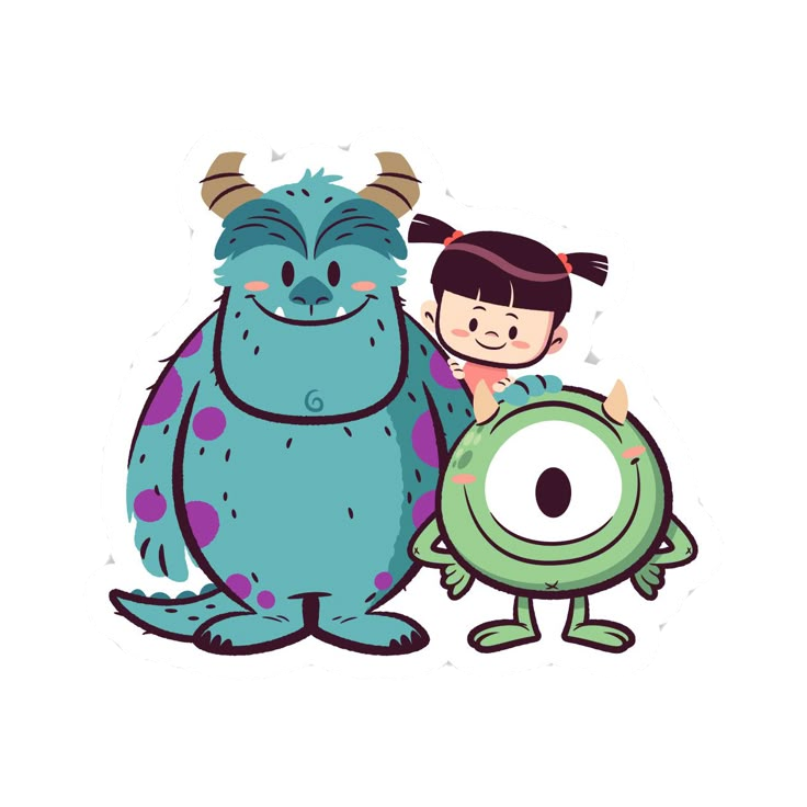 Cartoon stickers B33