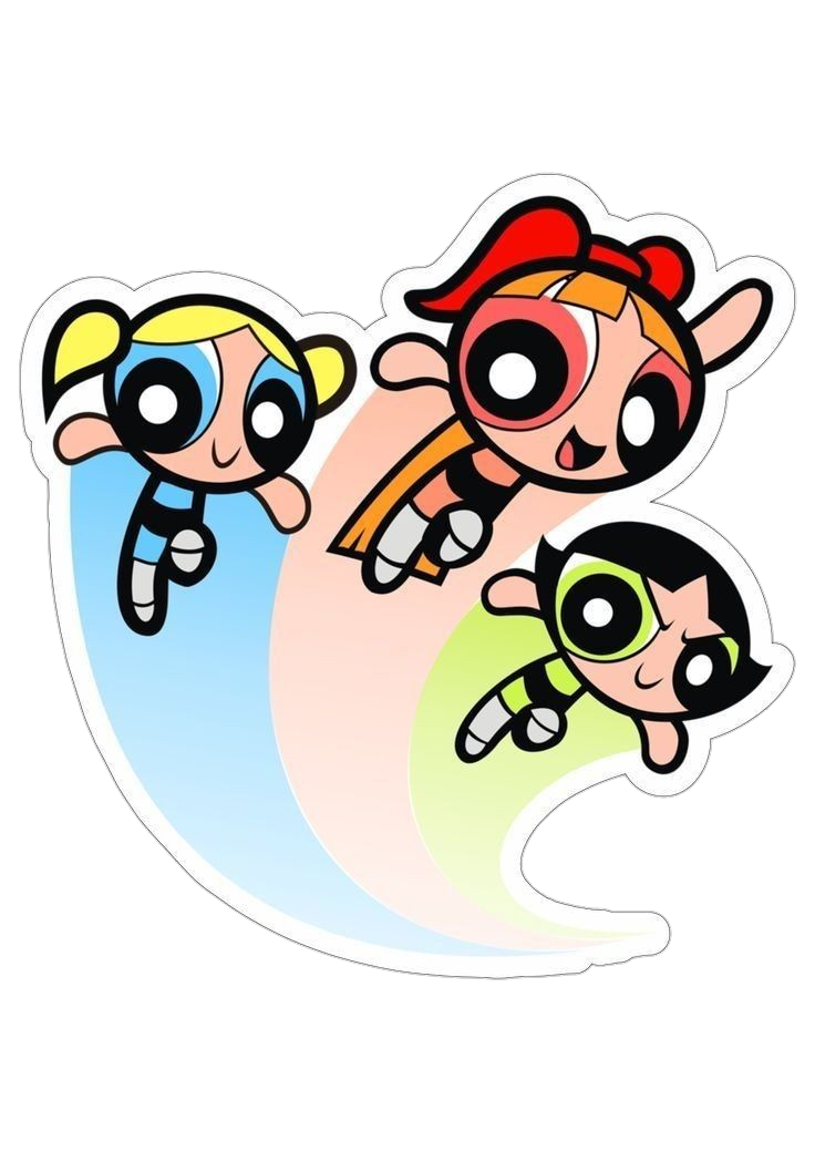 Cartoon stickers B65